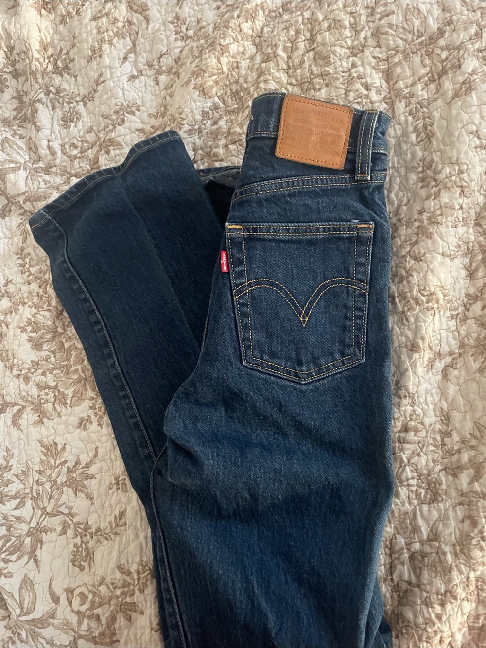 Levi's Indigo Ribcage Boocut Jeans